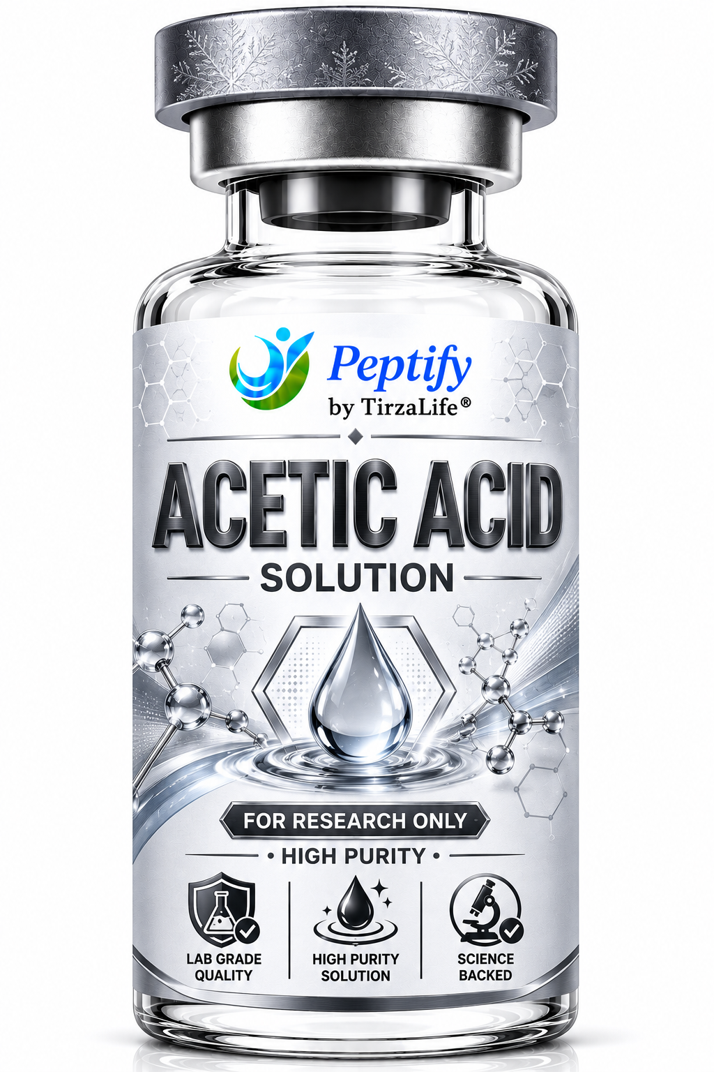 Acetic Acid Solution 1% 3ml product vial