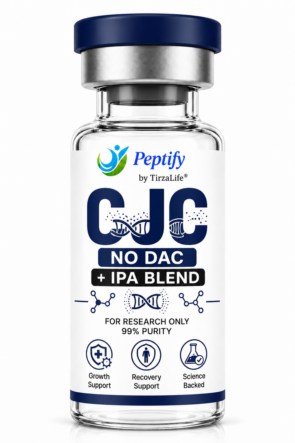 CJC-1295 No DAC + Ipamorelin 10mg product vial